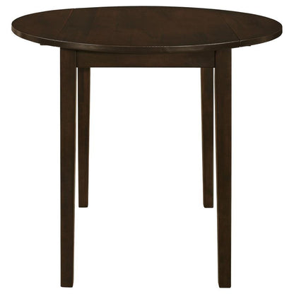 Bucknell - 3 Piece Round Drop Leaf Dining Table Set CoasterEveryday
