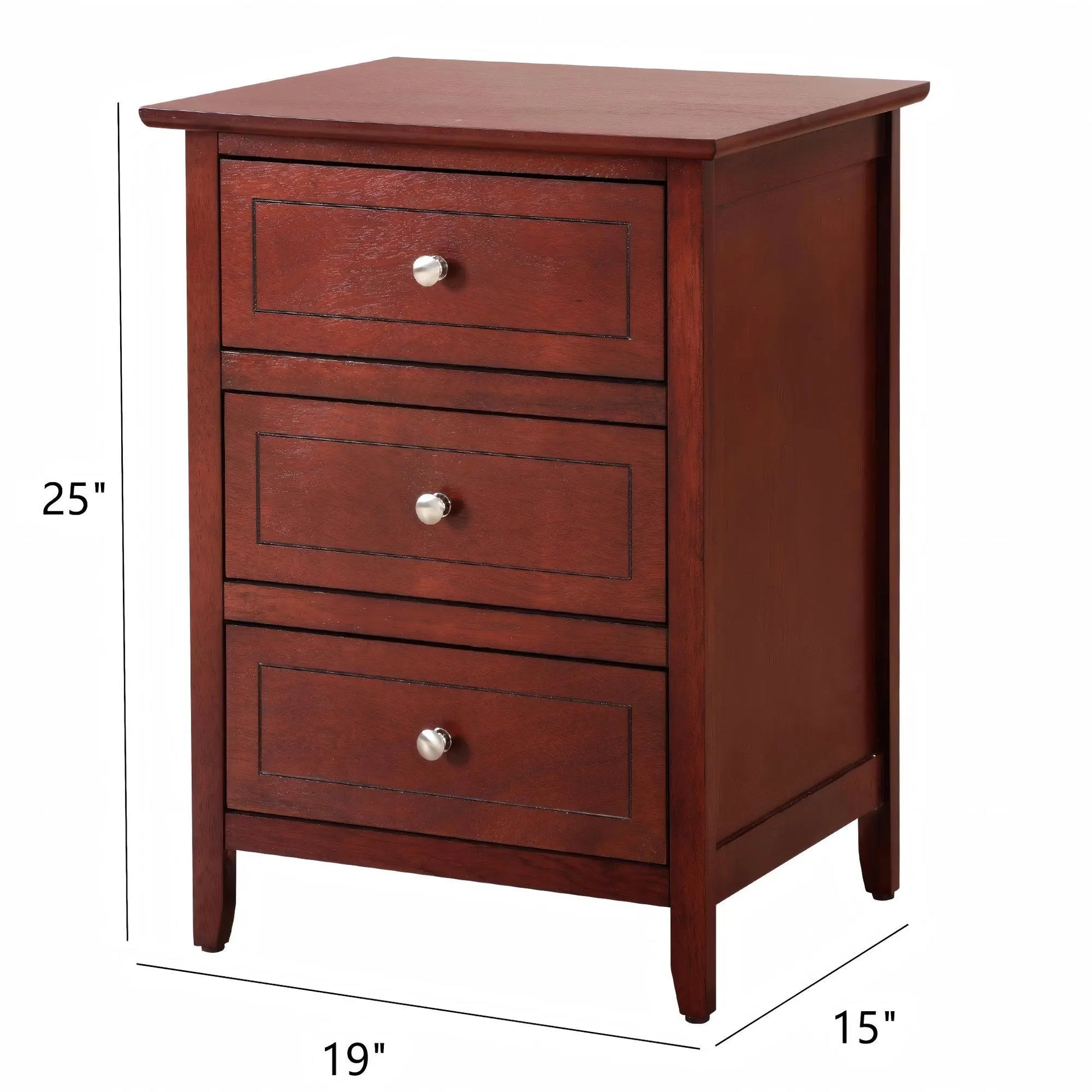 Dove Tailed Drawers 3 Drawer Nightstand Glory Furniture