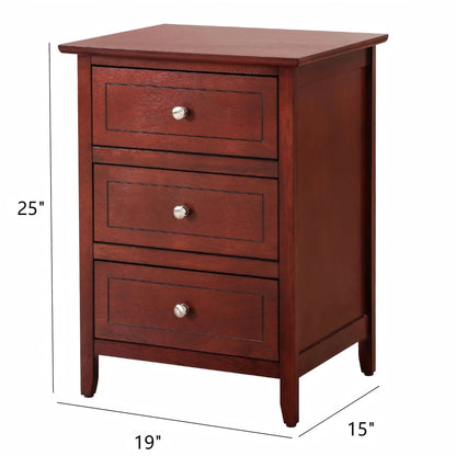Dove Tailed Drawers 3 Drawer Nightstand Glory Furniture