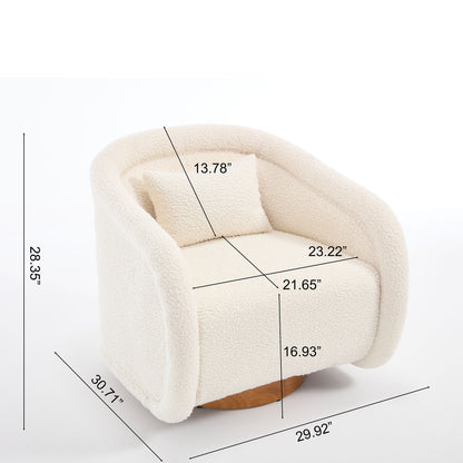 Swivel Accent Chair With 360 Degree Rotating Home Essentials
