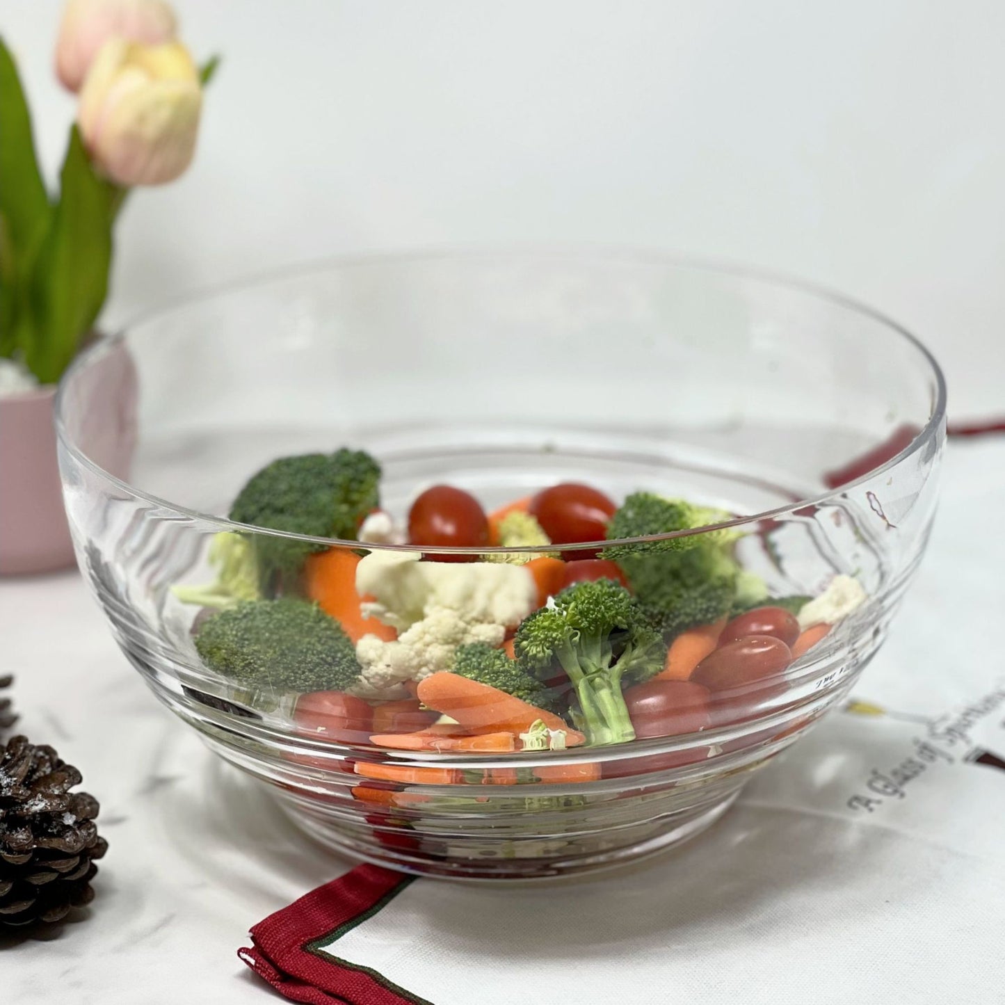 Swirl Acrylic Serving Bowls, Unbreakable Daily Nest