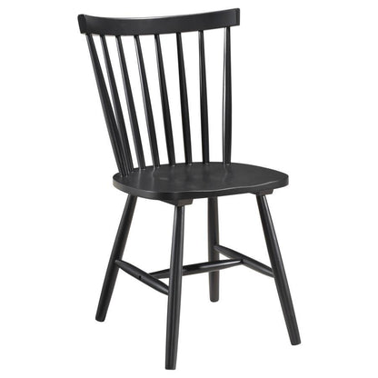 Hollyoak - Windsor Wood Dining Side Chair (Set of 2) - Black Coaster Fine Furniture