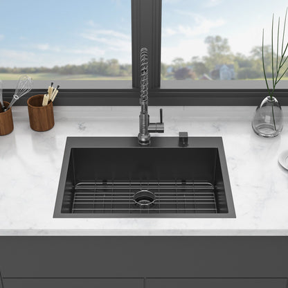 Topmount Kitchen Sink 16 Gauge, Single Bowl Daily Nest