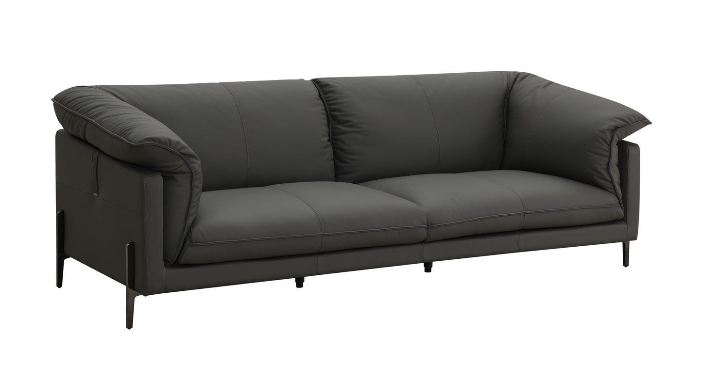 Tadi - Top Grain Leather Sofa - Black Acme