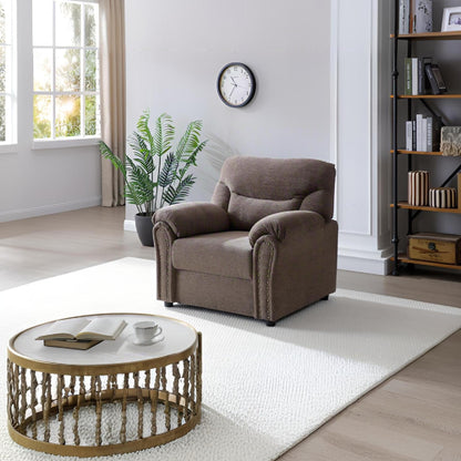 Hamilton - Chair With Hand Applied Nailhead Trim And Pillow Top Arm Cushions Glory Furniture