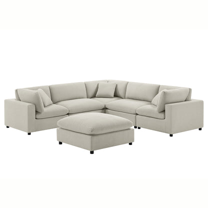Cassandra - Sofa With Ottoman Home Essentials
