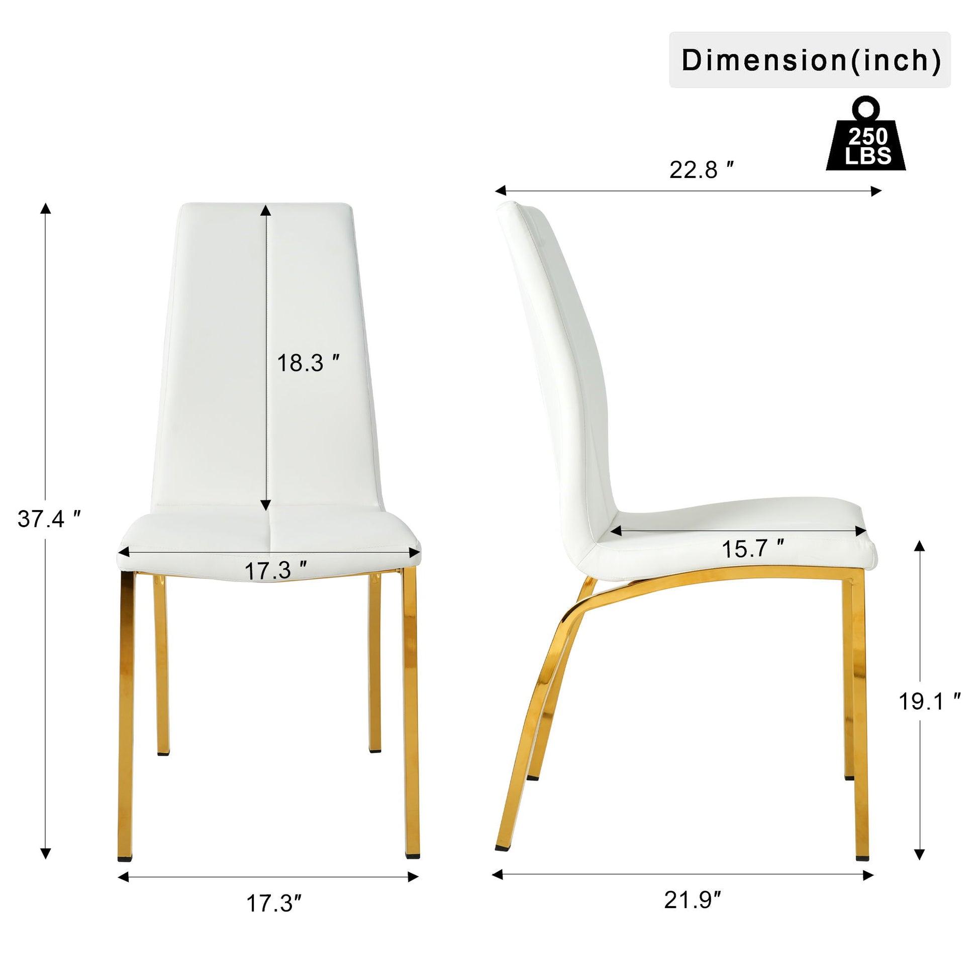 Modern Upholstered Dining Chair (Set of 4) Home Essentials
