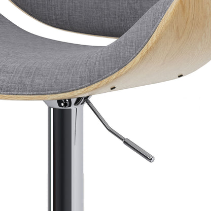 Marana - Handcrafted Bentwood Adjustable Swivel Bar Stool Simpli-Home
