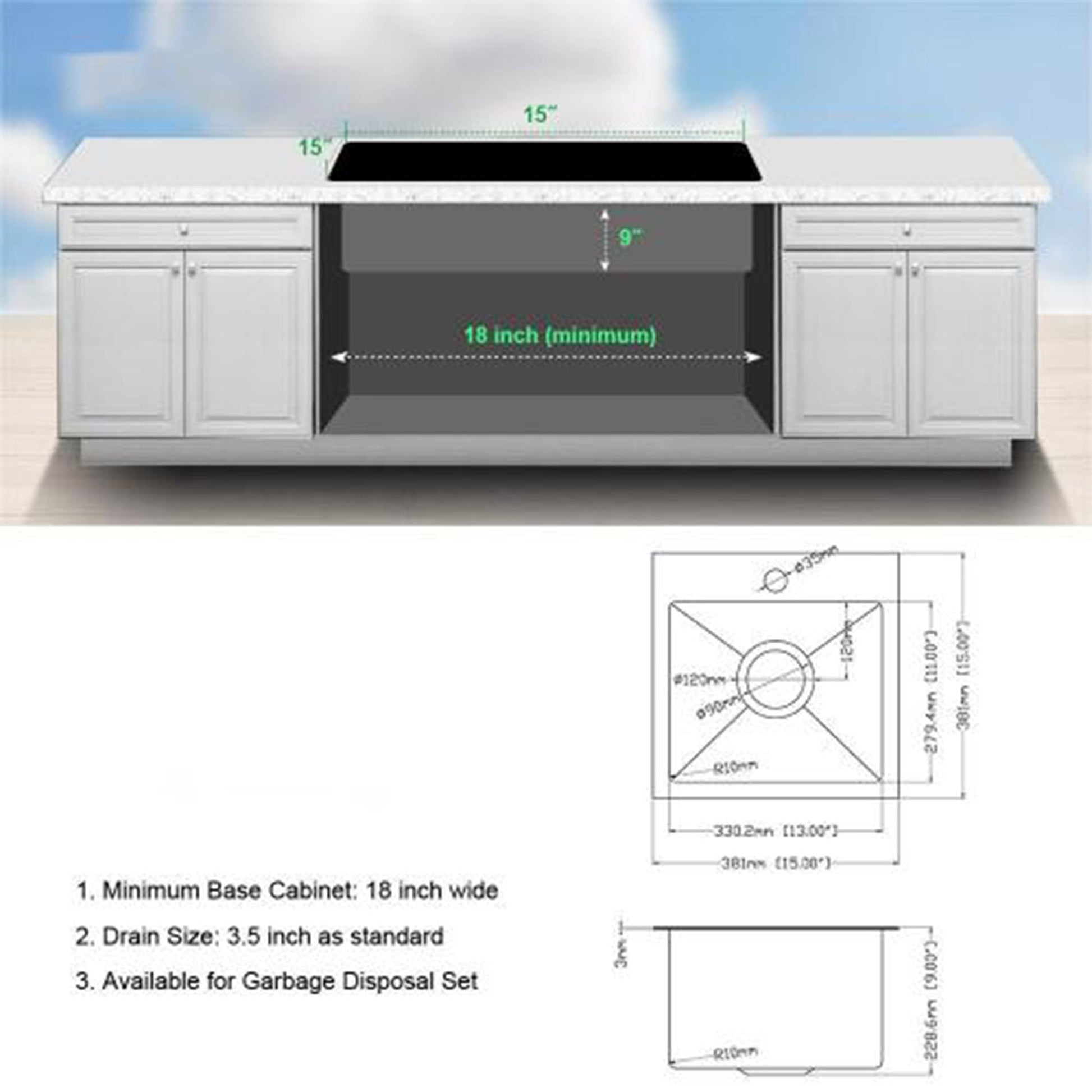 Premium Laundry Drop In Utility Sink 16 Gauge Stainless Steel, Topmount Daily Nest