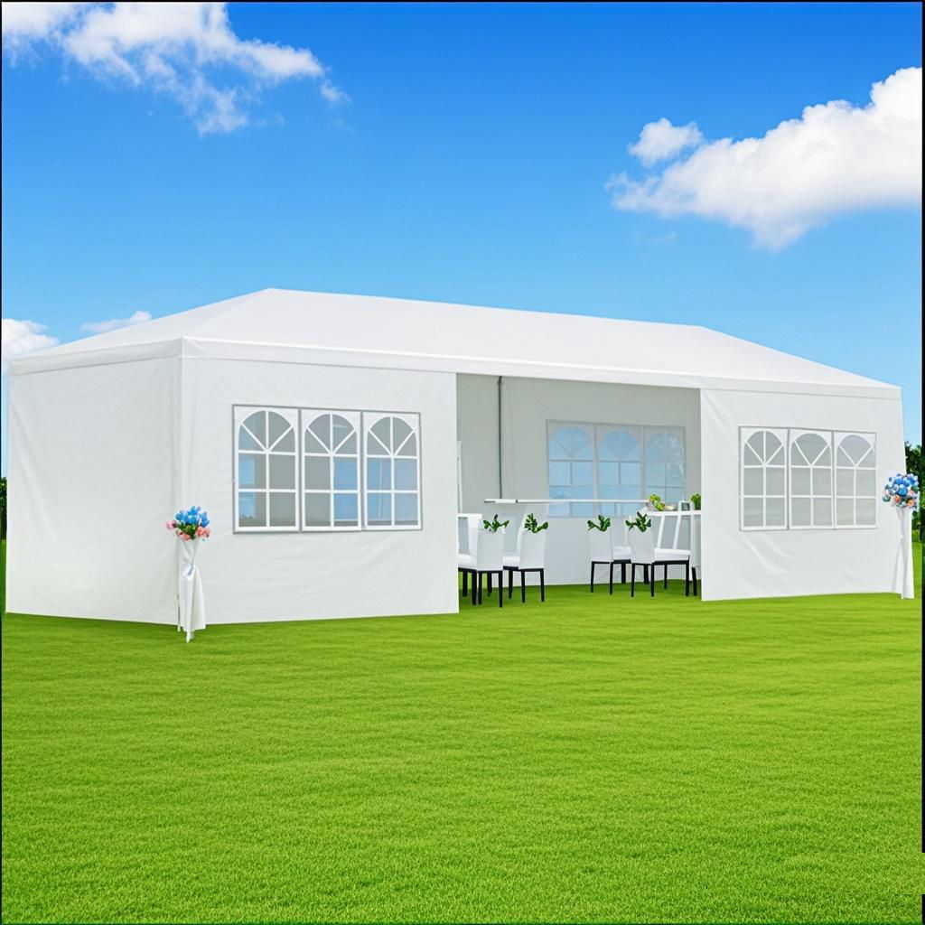 10X20' Outdoor Garden Gazebo Wedding Party Tent Canopy Marquee With Removable Sidewalls Home Essentials