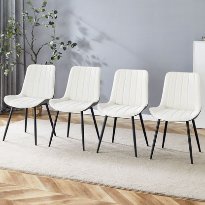 Modern Minimalist Dining Chair Set, Extended Seat Cushion Home Essentials