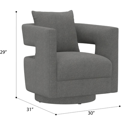 Modern Swivel Chair With Contemporary Design Emerald Home
