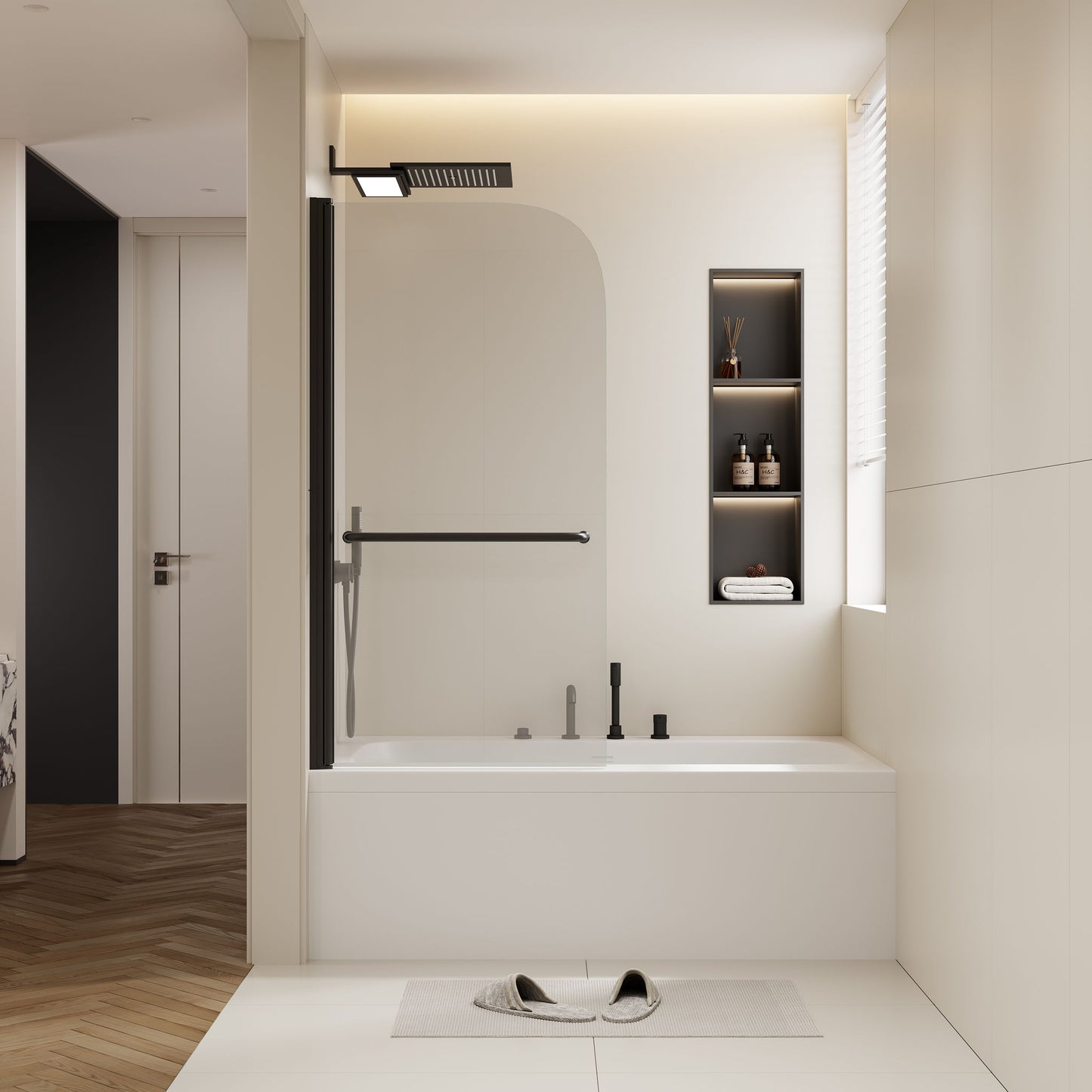 Bathtub Shower Door With 6mm Tempered Glass Daily Nest
