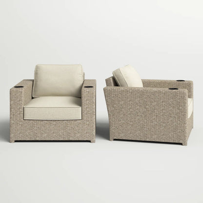 Outdoor Lounge Chairs With Cushions, Weather Resistant - Gray Mix LSI Patio Furniture