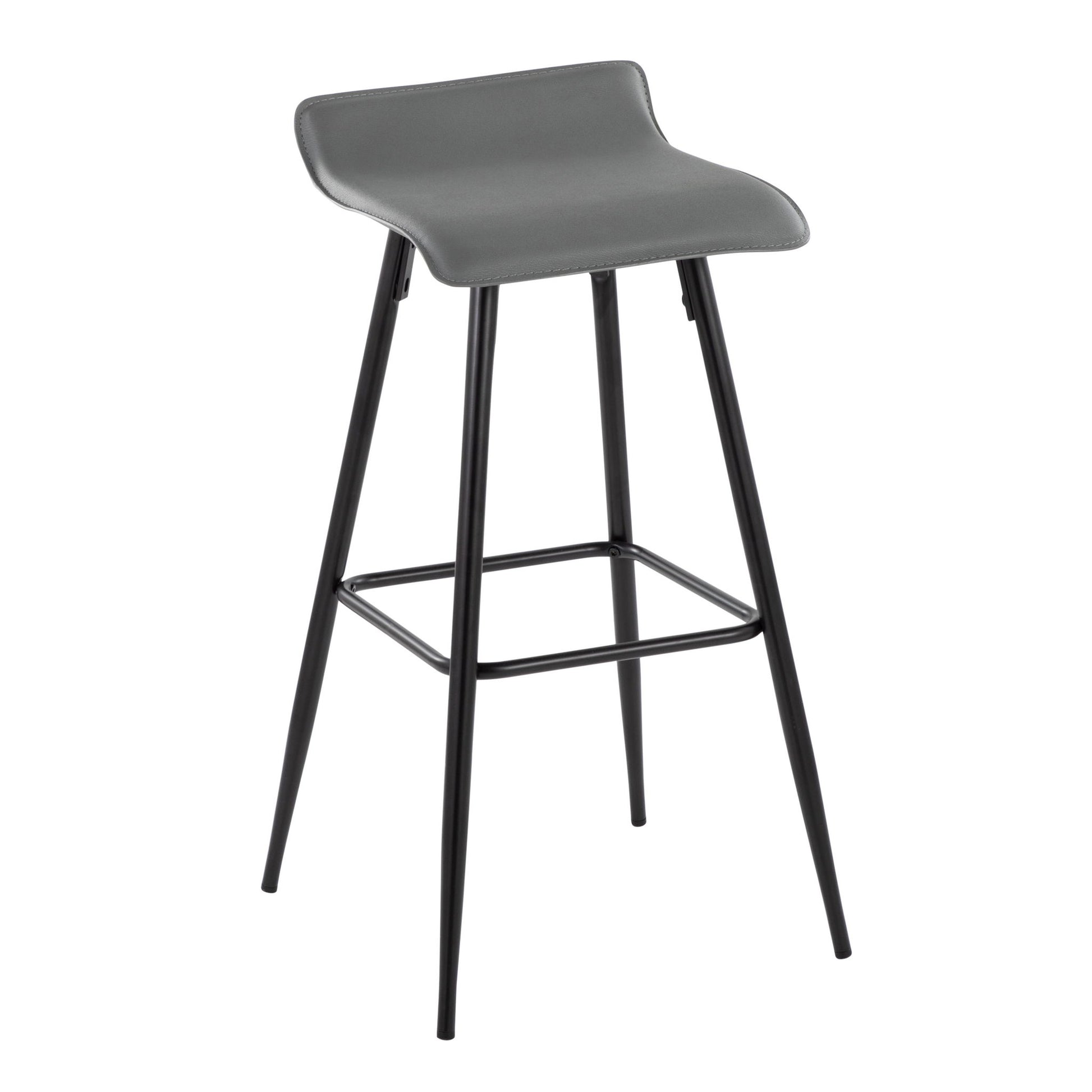 Ale - Contemporary Fixed-Height Bar Stool (Set of 2) Lumi Source