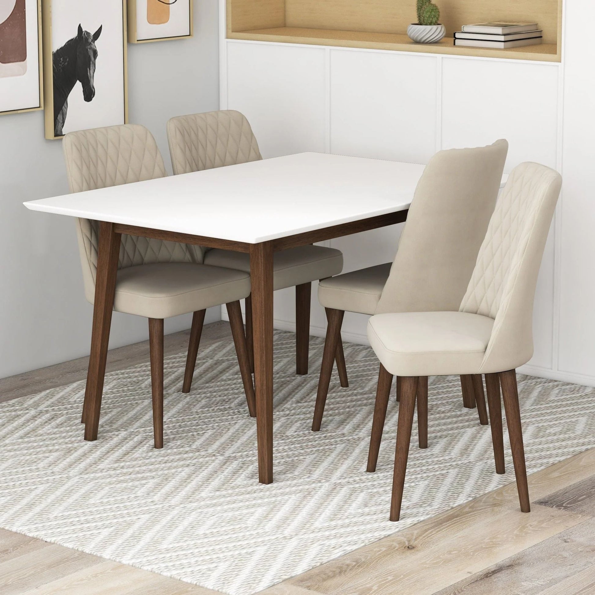 Mary - Modern Style Rectangular Dining Kitchen Table Ashcroft Furniture