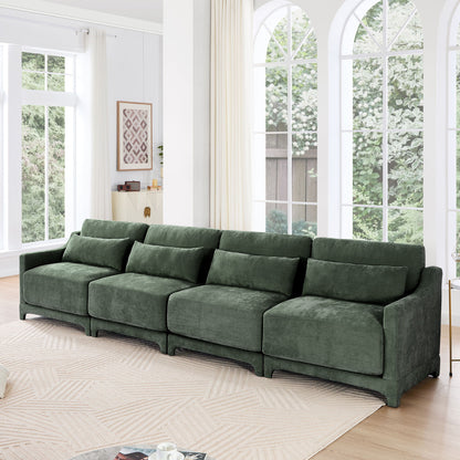 Elegant Sofa With Ergonomic Design And Lumbar Pillows Home Essentials