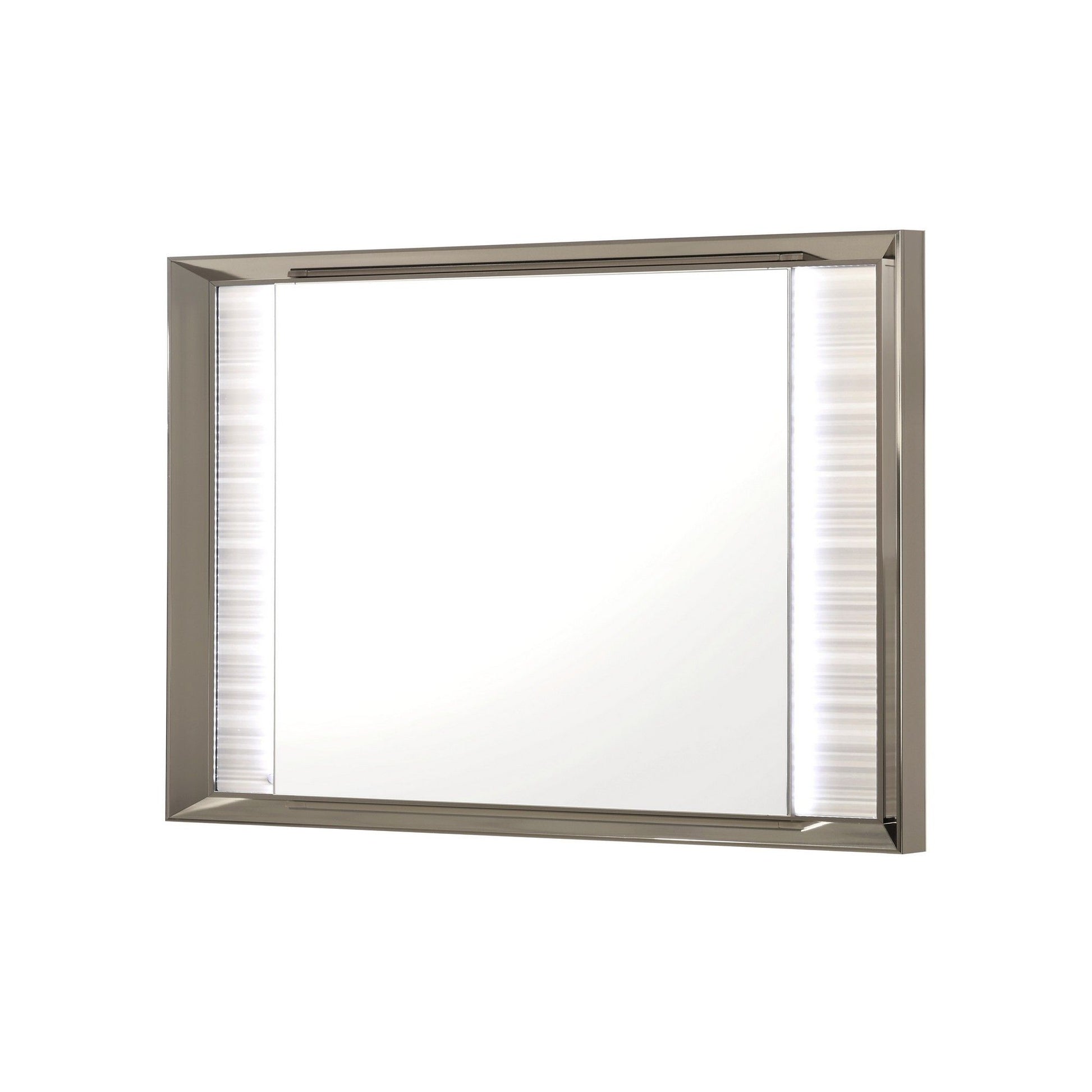 Star - Mirror With Built In LED And Frame - White Global Furniture USA