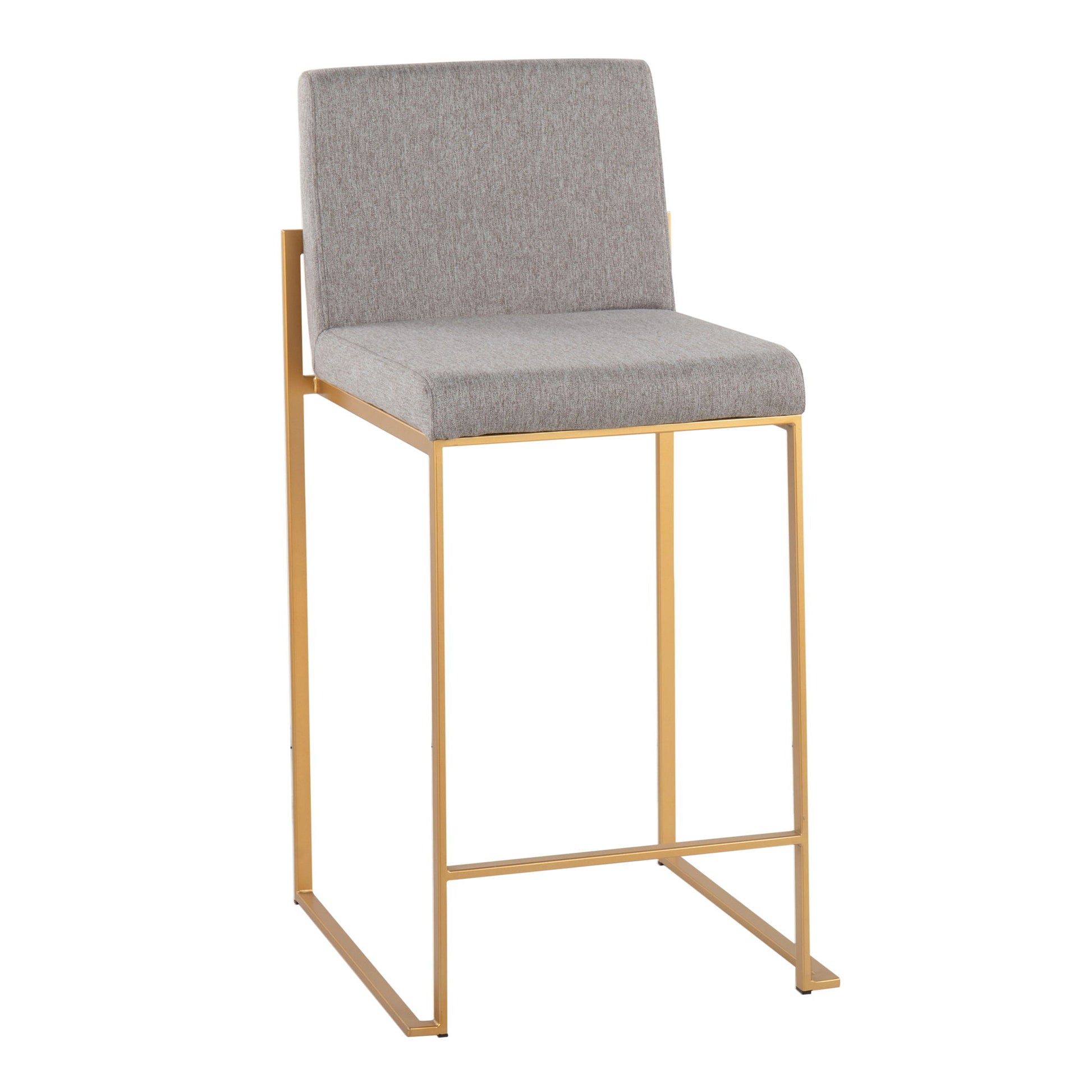Fuji - Contemporary High Back Stylish Counter Stool Lumi Source