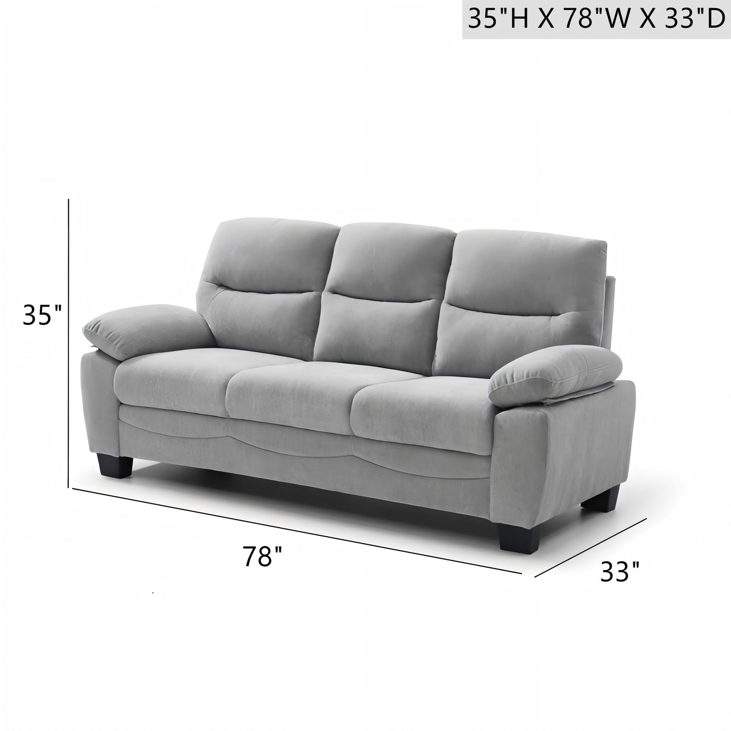 Summerton - Sofa With Pillow Top Arms Glory Furniture