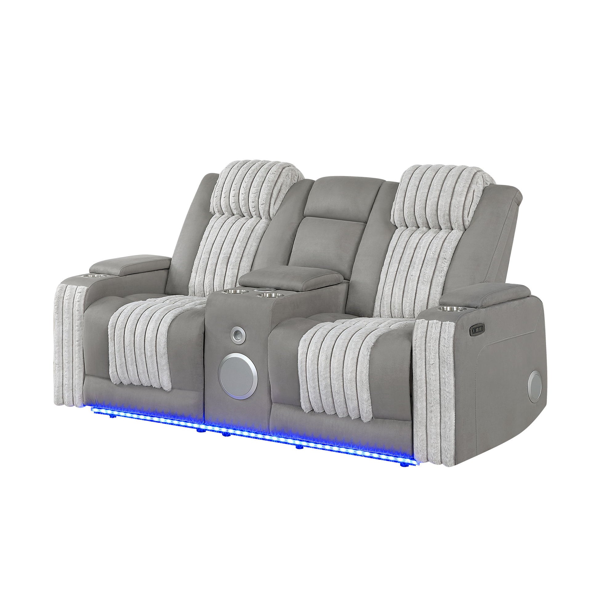 Duran - Power Reclining Loveseat With Power Headrest Global Furniture USA
