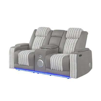 Duran - Power Reclining Loveseat With Power Headrest Global Furniture USA