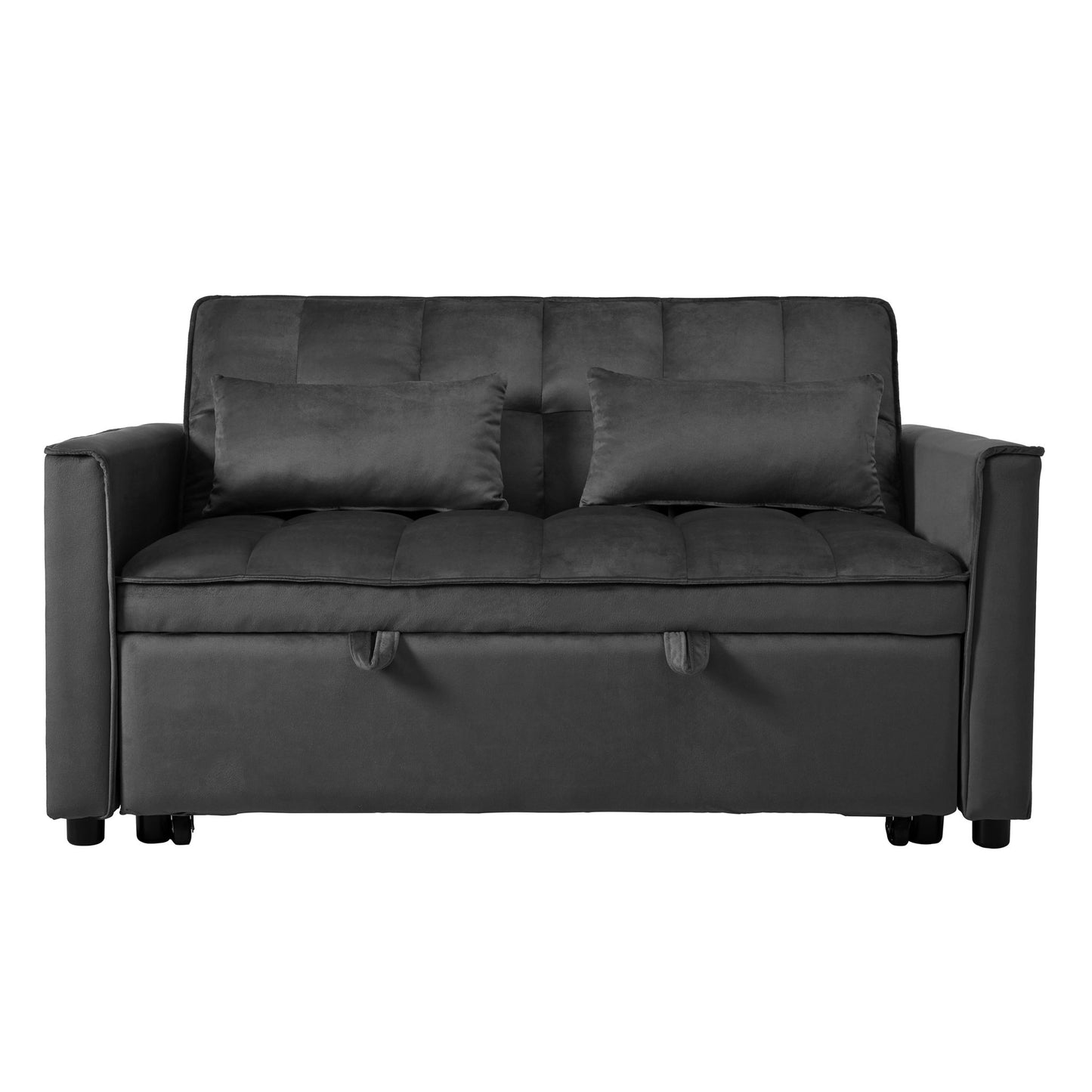 3 In 1 Pull Out Couch Convertible Sofa Bed With Reclining Backrest Home Essentials