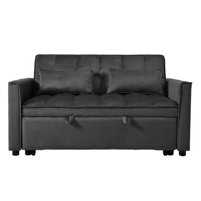 3 In 1 Pull Out Couch Convertible Sofa Bed With Reclining Backrest Home Essentials
