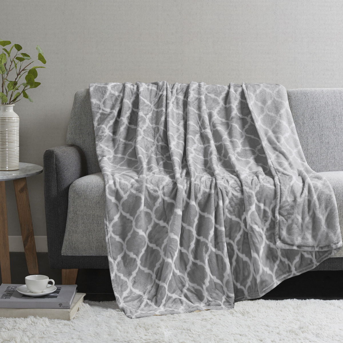 Ogee - Oversized Throw - Gray