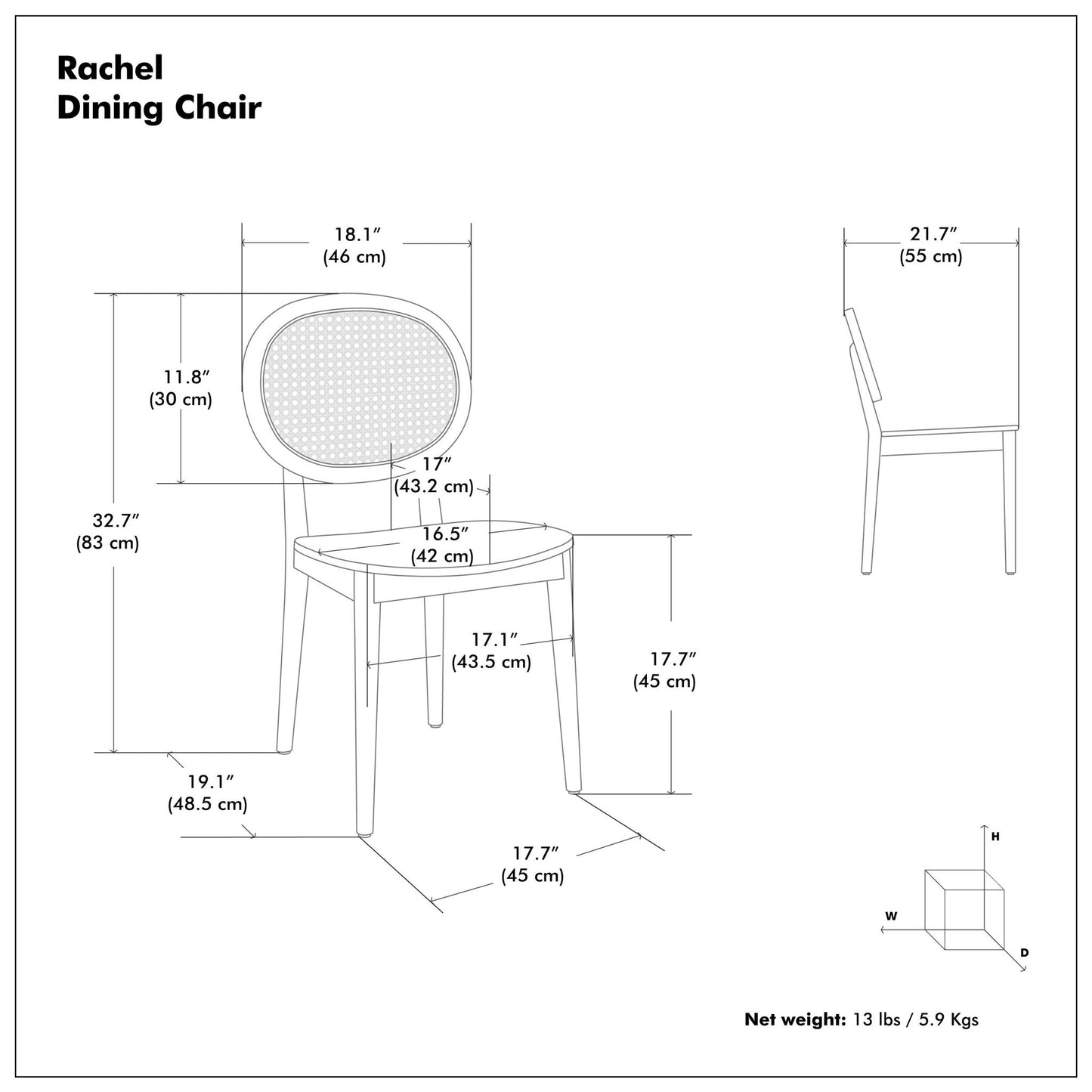 Rachel - Dining Chair (Set of 2) Simpli-Home