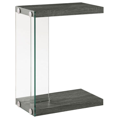 Colby - Engineered Wood C-Shaped Side Table - Weathered Gray CoasterEveryday