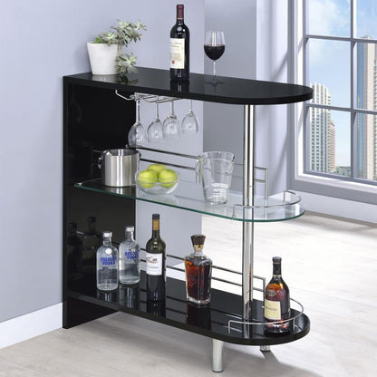 Adolfo - Rectangular 2-Tier Home Bar Table CoasterEssence