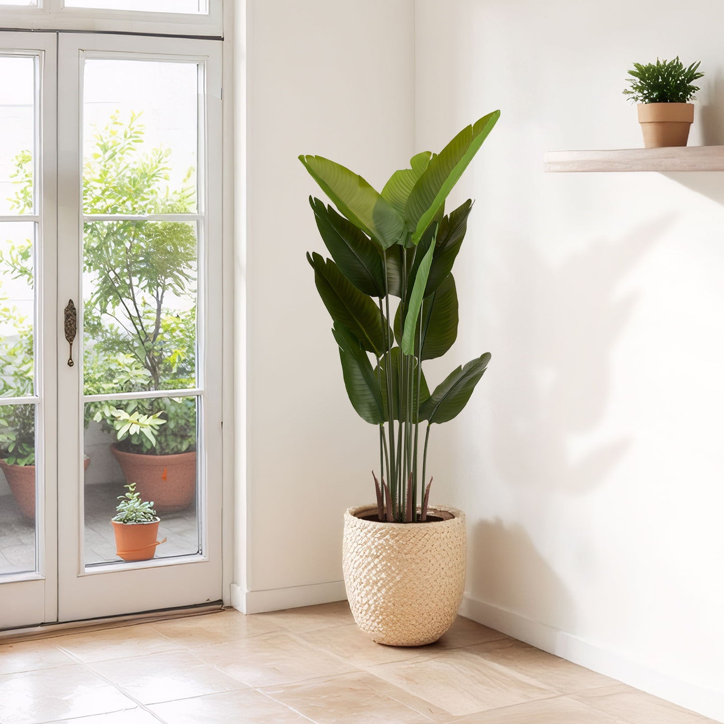 Artificial Plant For Indoor And Outdoor Decoration (Set of 2) Daily Nest