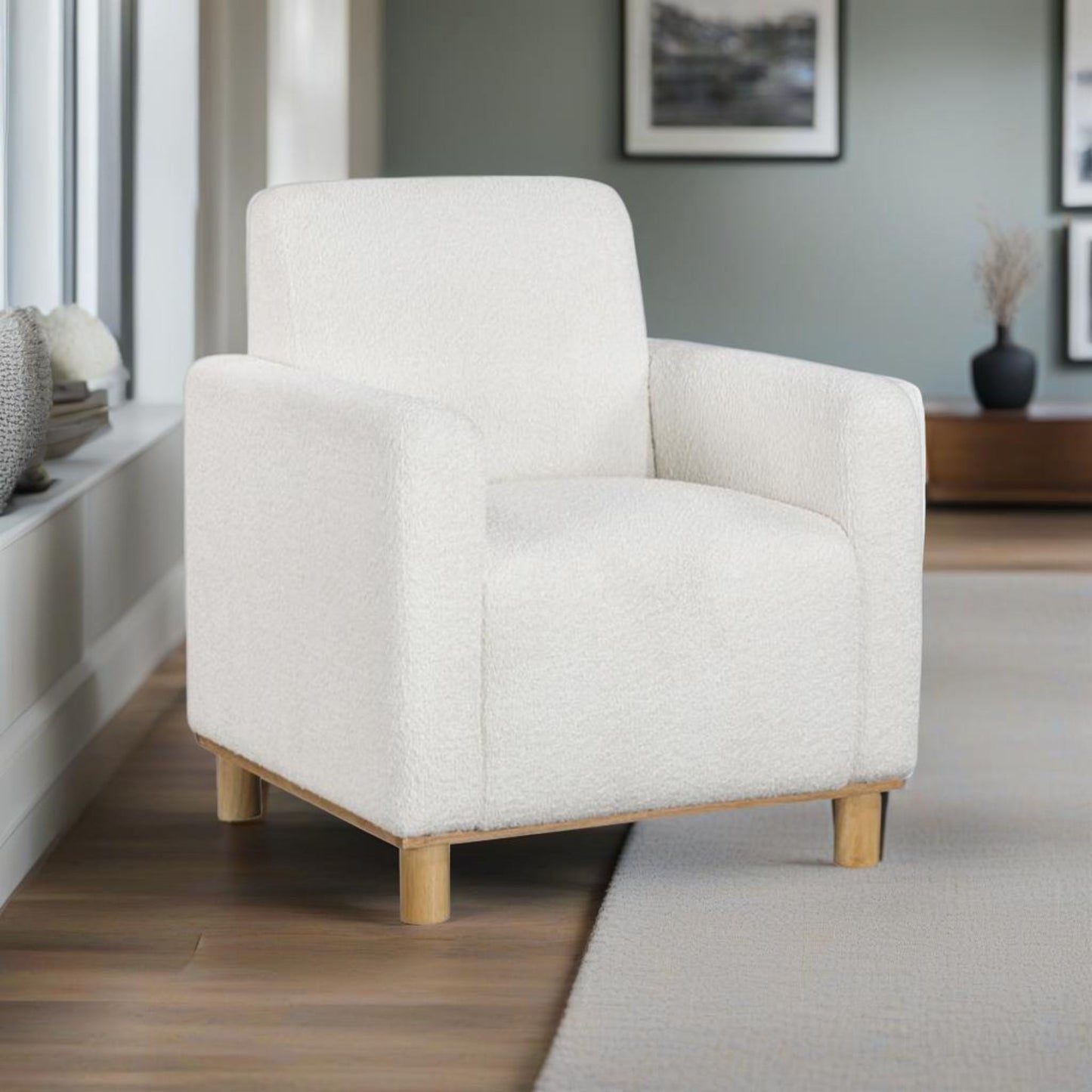 Mason - Arm Chair - White Ridgecrest Home