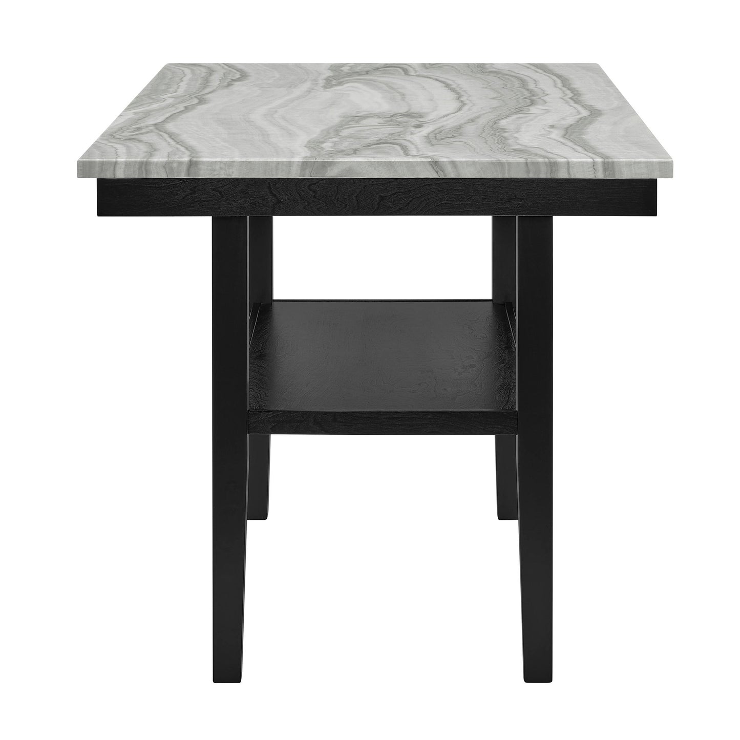 Marbel - Faux Marble Counter Height Set Crown Mark