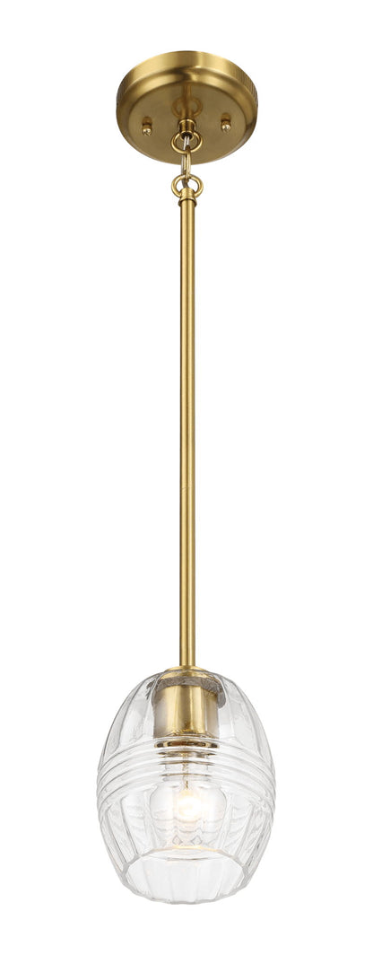 Vista - Single Pendant Chain Hanging Light - Clear / Gold Ashcroft Furniture