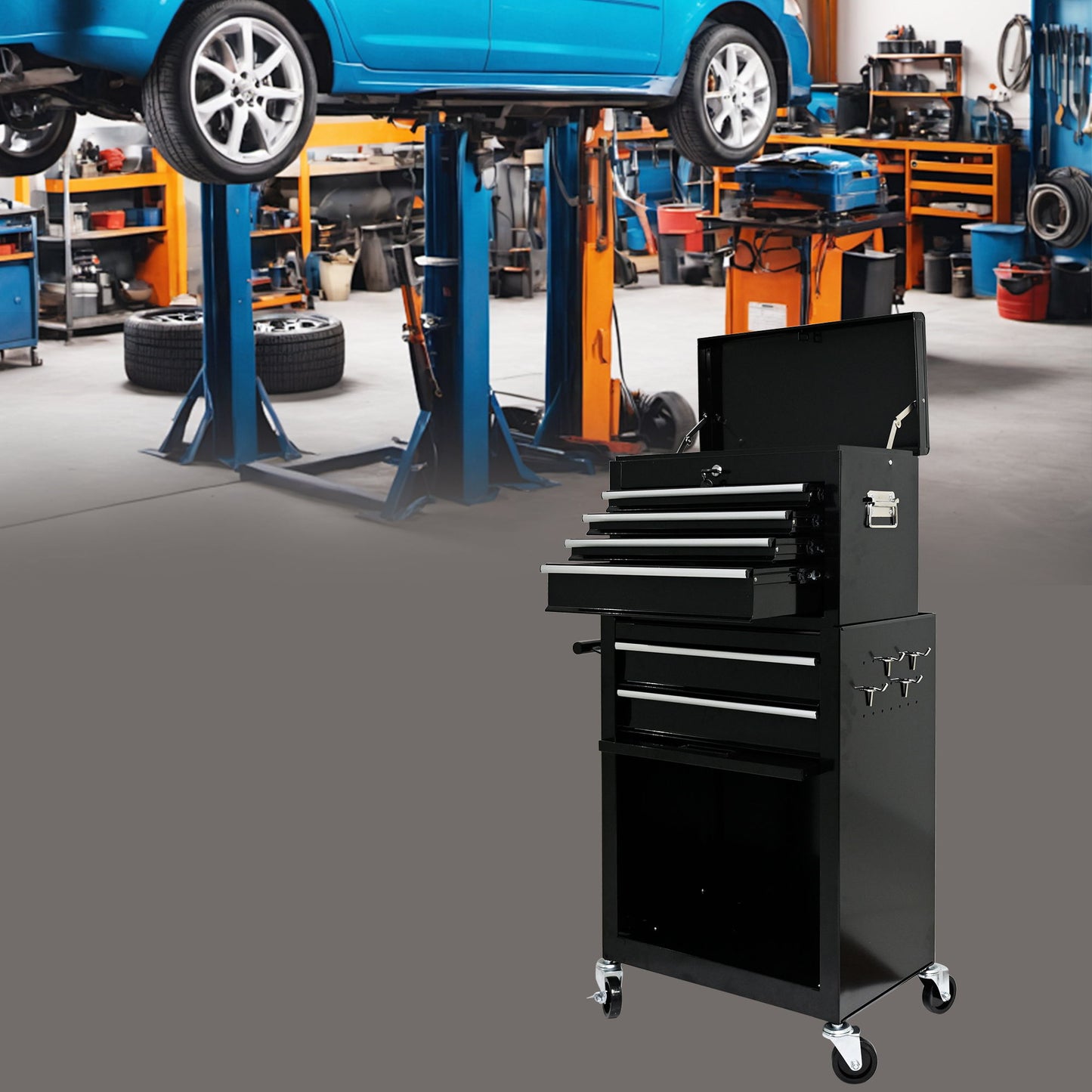 High Capacity Rolling Tool Chest With Wheels And Drawers, Storage Cabinet Daily Nest