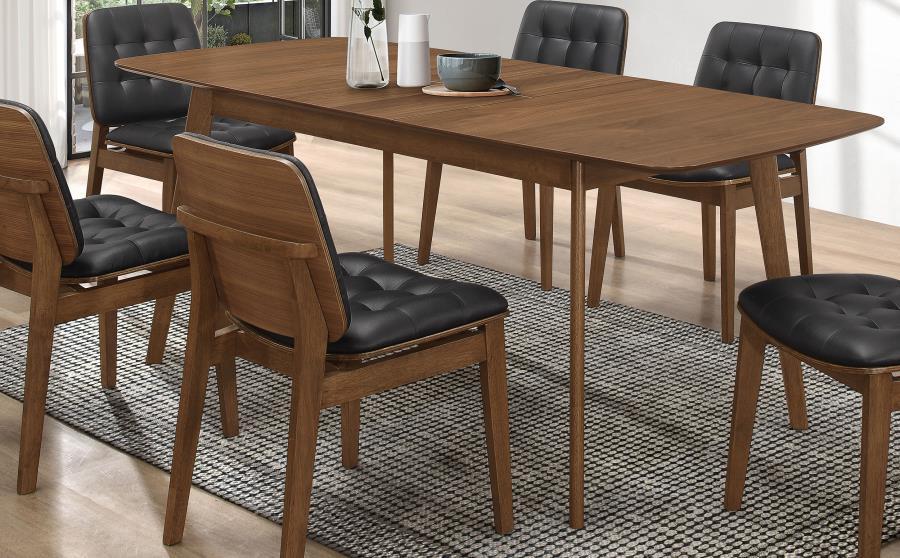 Redbridge - Extension Leaf Dining Table - Natural Walnut CoasterEveryday