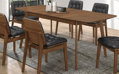 Redbridge - Extension Leaf Dining Table - Natural Walnut CoasterEveryday