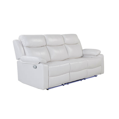 Blanche - Reclining Sofa With LED Lights Global Furniture USA