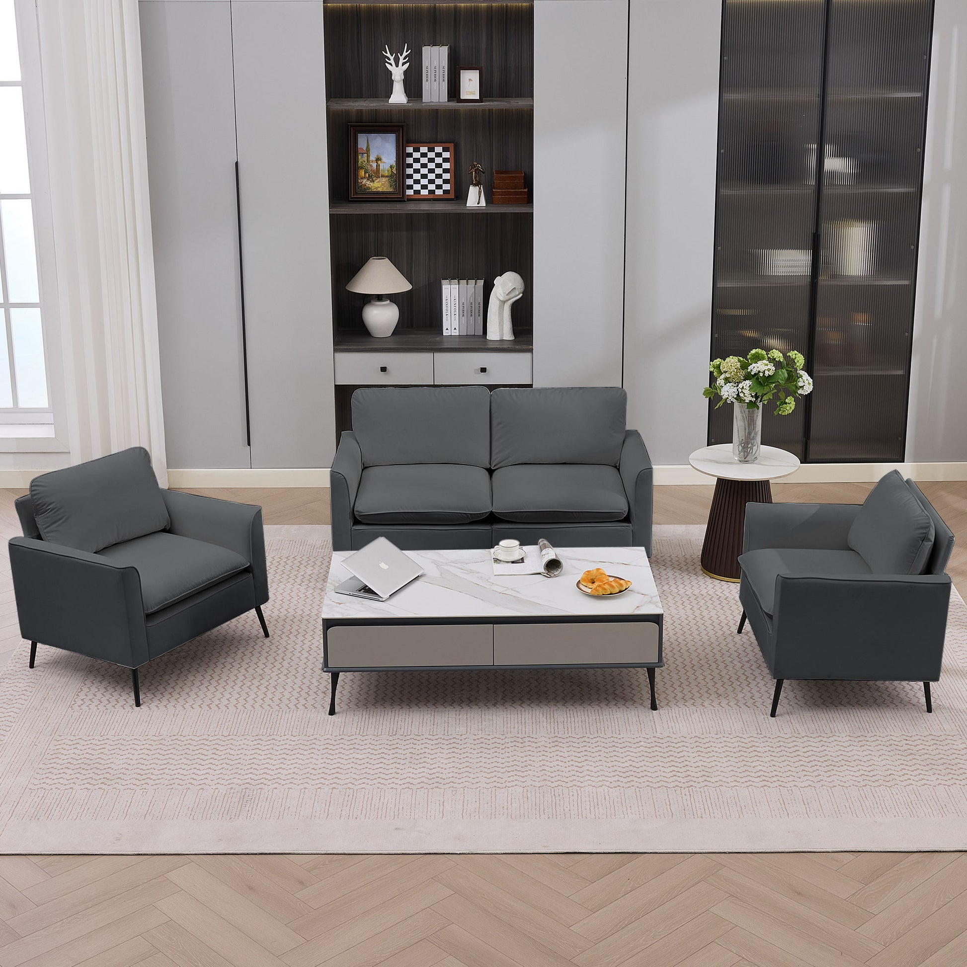 Upholstered Sofa Loveseat For Living Room Home Essentials