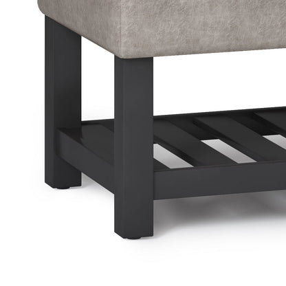 Cosmopolitan - Storage Ottoman Bench With Open Bottom Simpli-Home