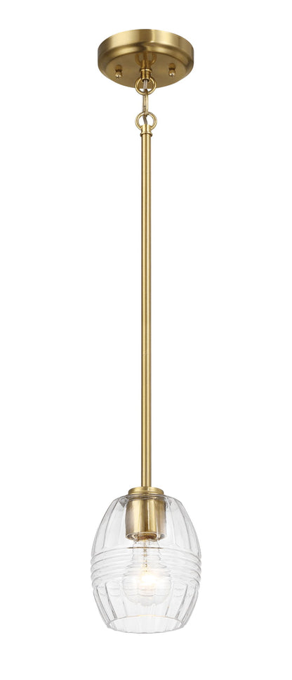Vista - Single Pendant Chain Hanging Light - Clear / Gold Ashcroft Furniture