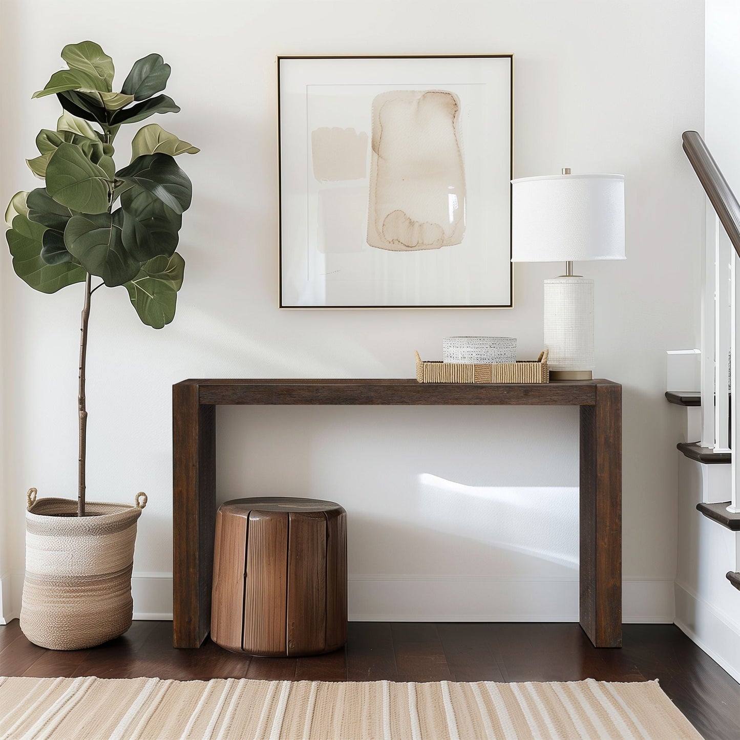 Monterey - Modern Console Table - Brown INK+IVY