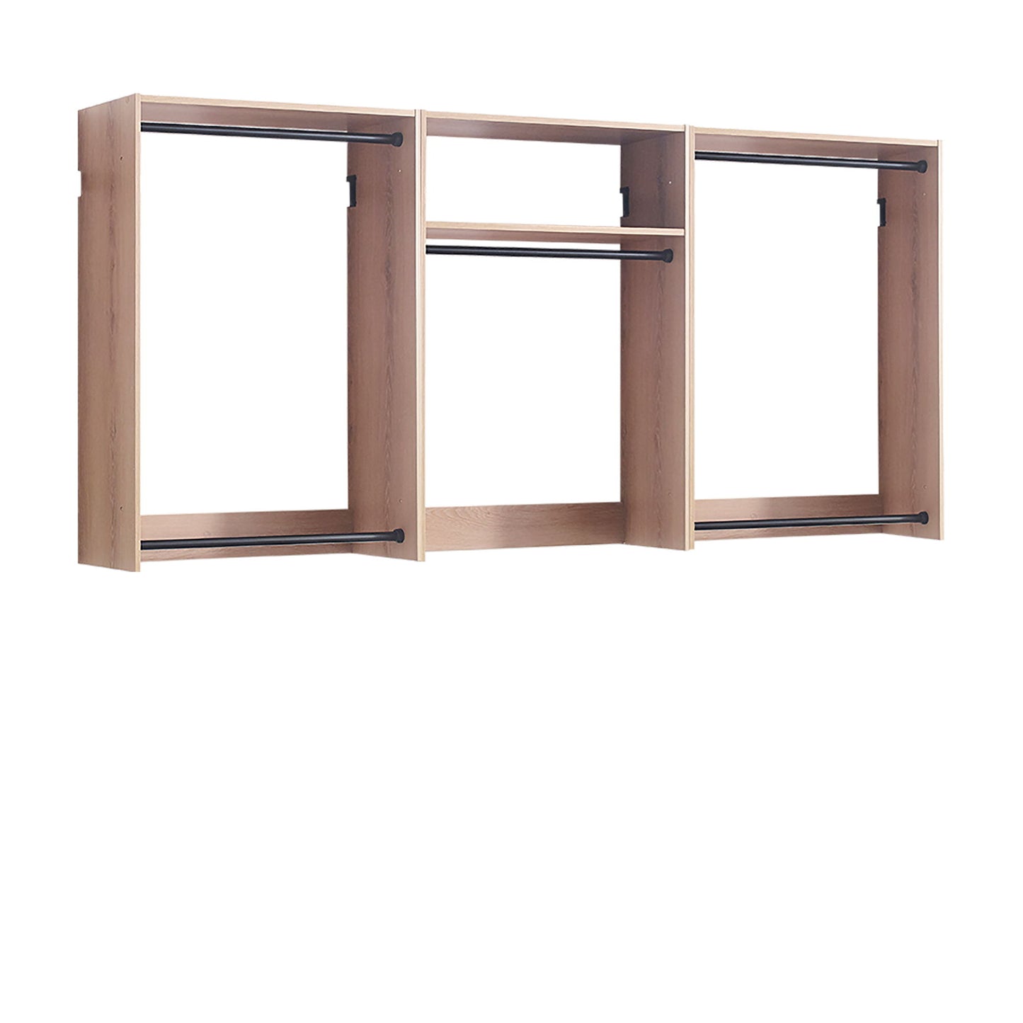 Devi - Wall Mounted Wood Closet System & Modular Design Daily Nest
