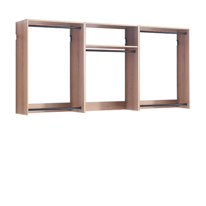 Devi - Wall Mounted Wood Closet System & Modular Design Daily Nest