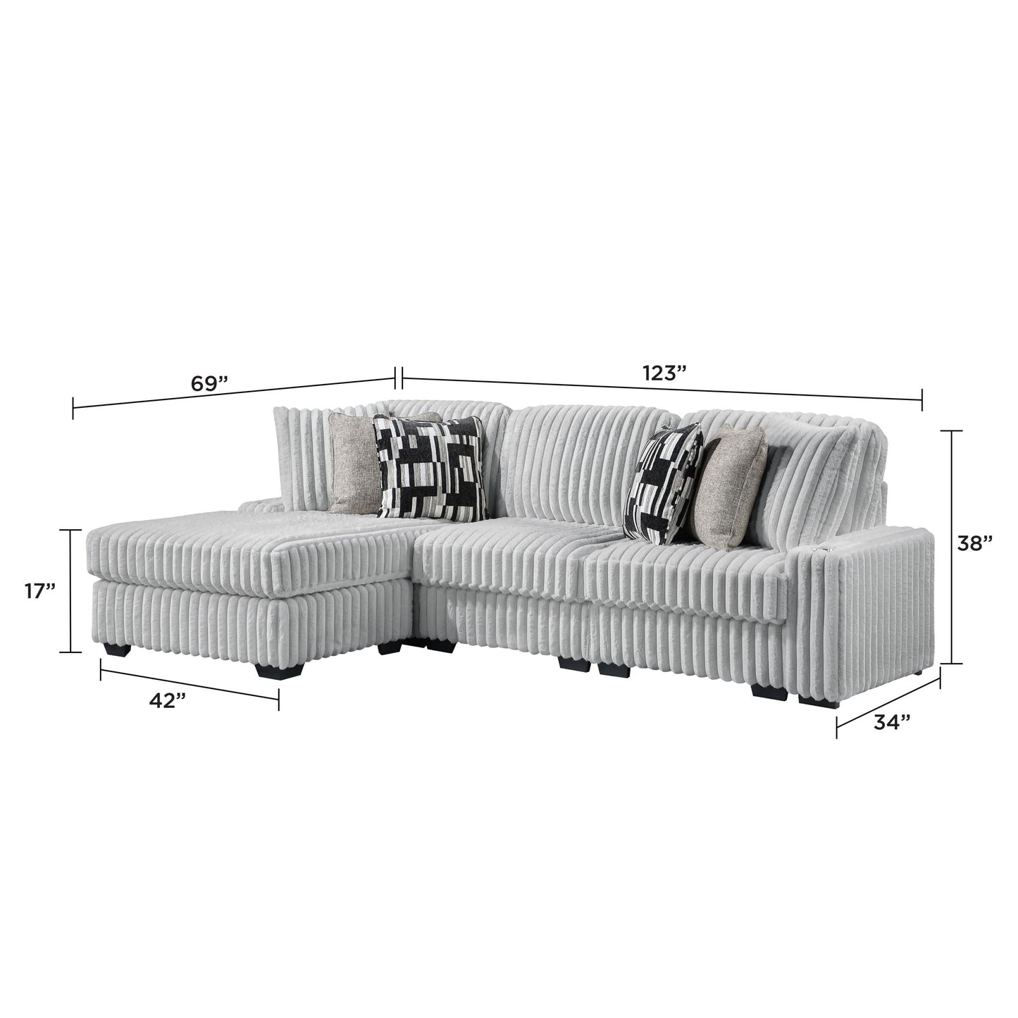Puffy - Living Room Sectional Matrix Furniture Group