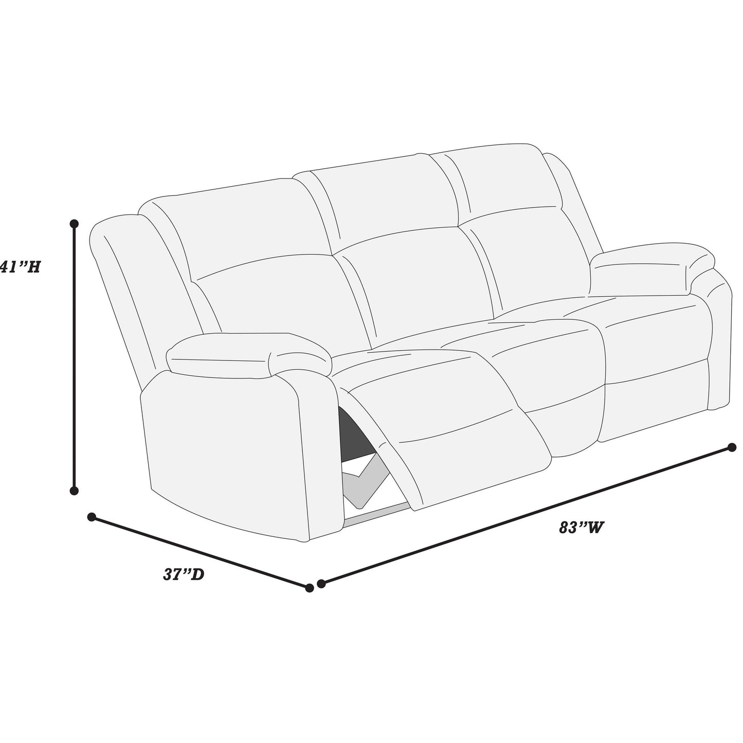 Motion Recliner Sofa Home Essentials