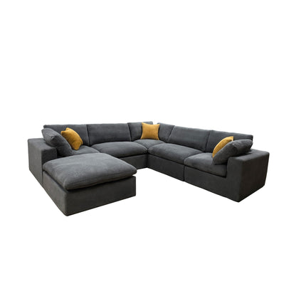 Custom Configuration Modular Sectional & Toss Pillows Home Essentials