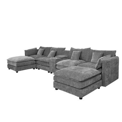 U Shaped Sectional Cloud Couch For Living Room Home Essentials